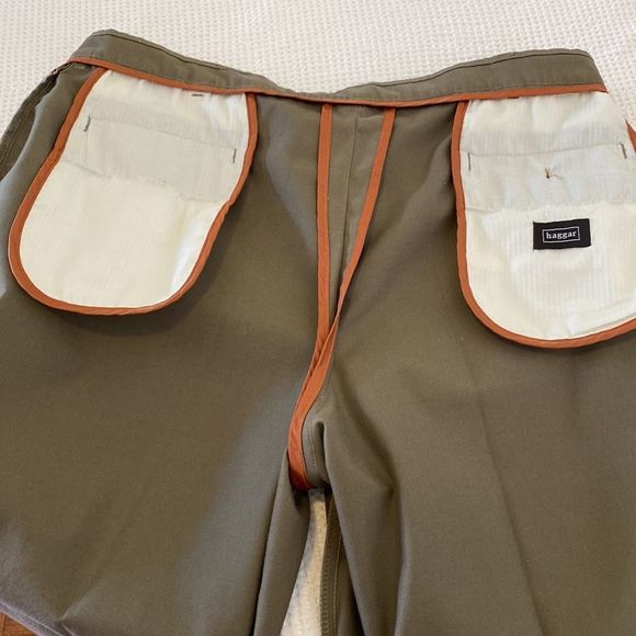 Haggar Polyester Cotton Green Pants - Picture 5 of 7
